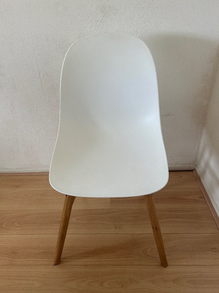 Eetkamer stoelen, Gebruikt, Wit, Vier, Ophalen