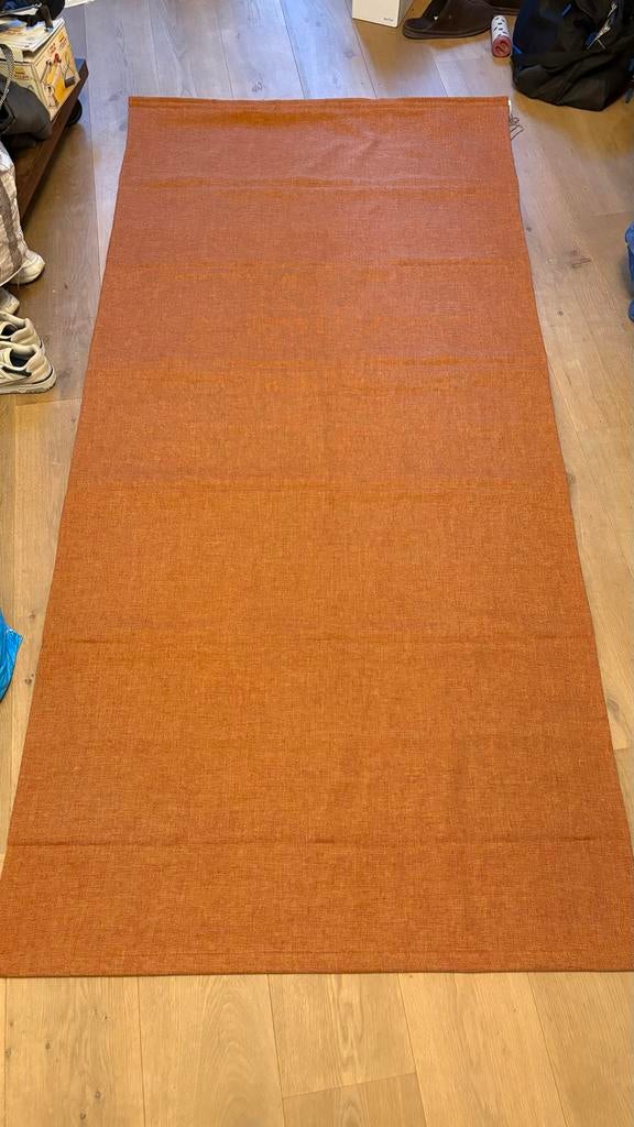 Terra cotta verduisterend rolgordijn, Ophalen, Zo goed als nieuw, 150 tot 200 cm, Overige kleuren
