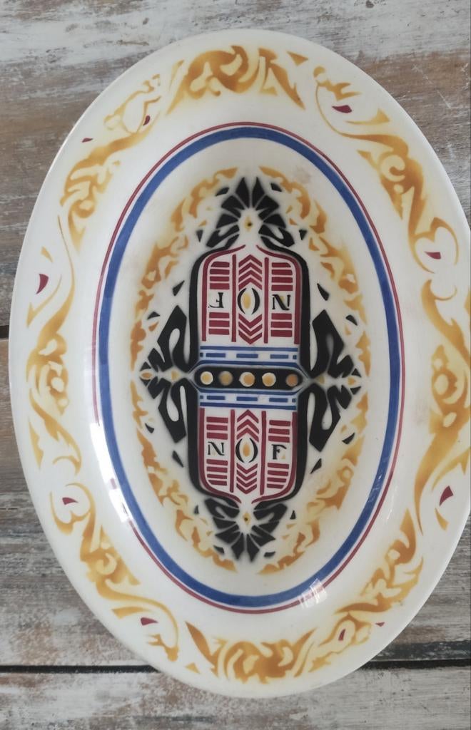 Antieke schaal Olie Fabrieken Calve Delft, Ophalen of Verzenden