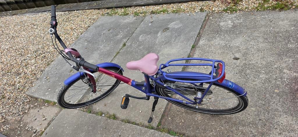 Kinderfiets 24 inch - Paars/Roze, Fietsen en Brommers, Gebruikt, Velgrem, Versnellingen, Minder dan 47 cm