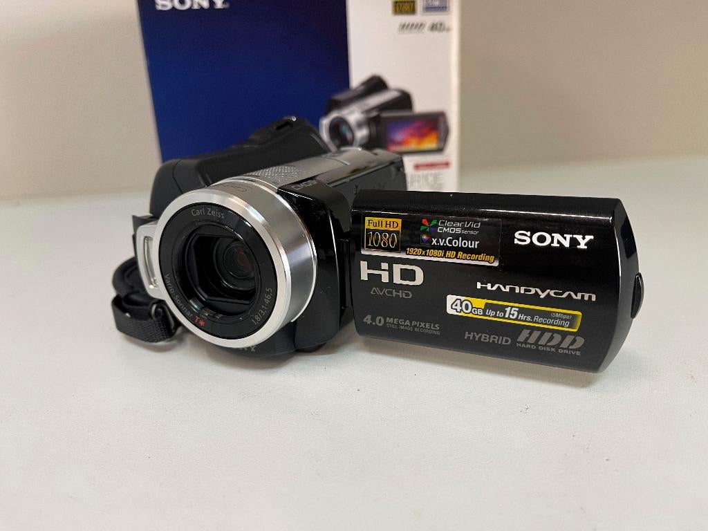 SONY HDR-SR10E Digitale 40GB HDD camcorder en zeer compleet, N, N, Ophalen of Verzenden, Zo goed als nieuw