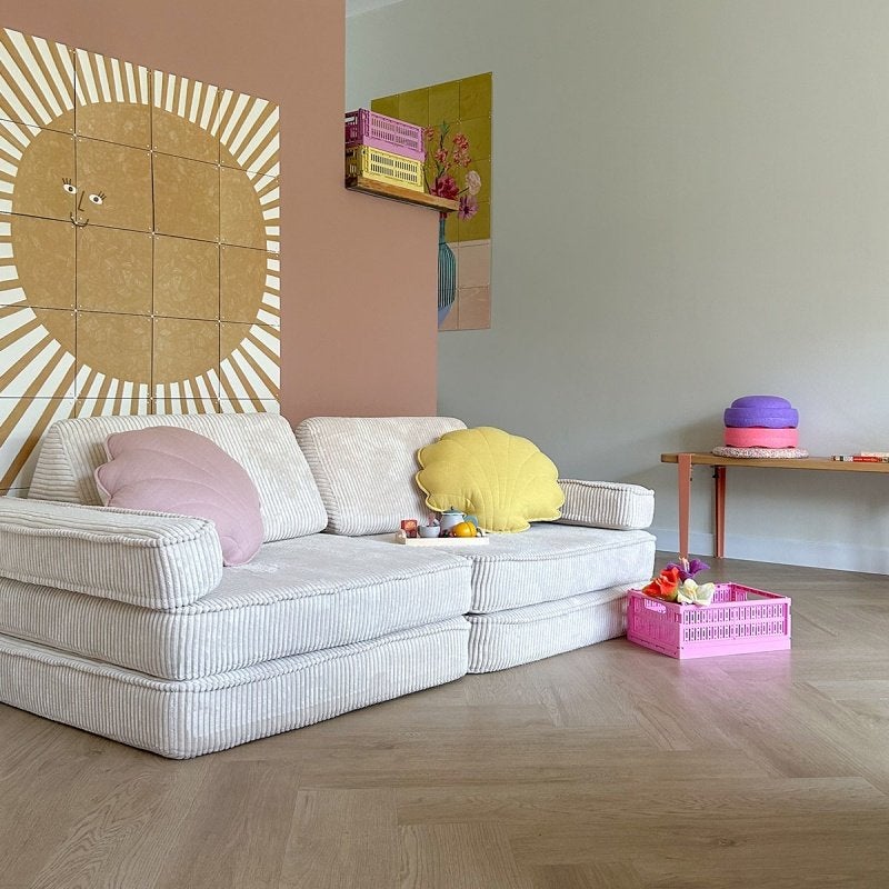 Crystal Visgraat PVC Rigid Click  Houtlook  5 mm  €34,95/m², Blauw, 75 m² of meer, Overige typen, Visgraat click pvc