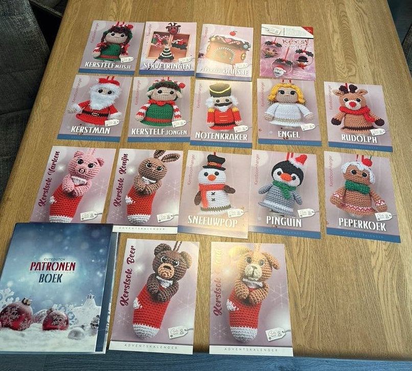 Cutedutch Adventskalender Patronen Boek Kerst Haken, Hobby en Vrije tijd, Ophalen of Verzenden, Zo goed als nieuw