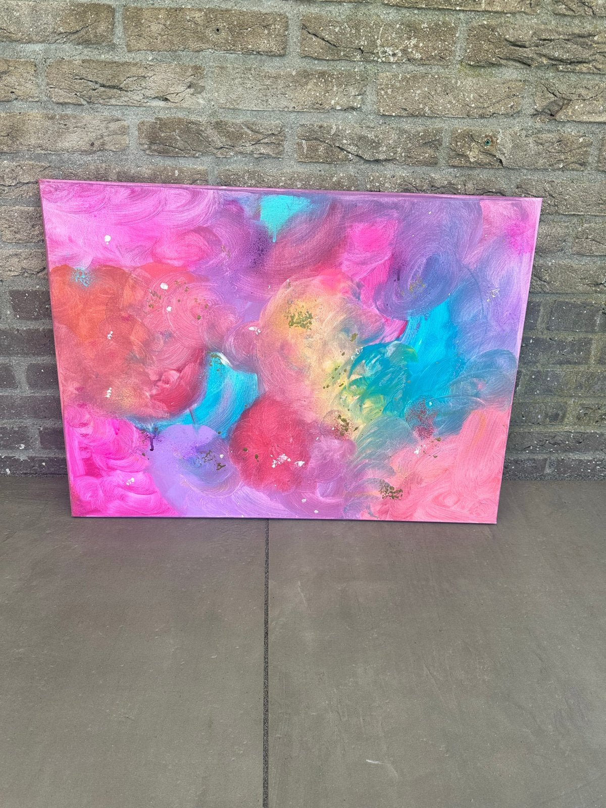 Abstract Acryl op Canvas - passion, Antiek en Kunst, Ophalen of Verzenden