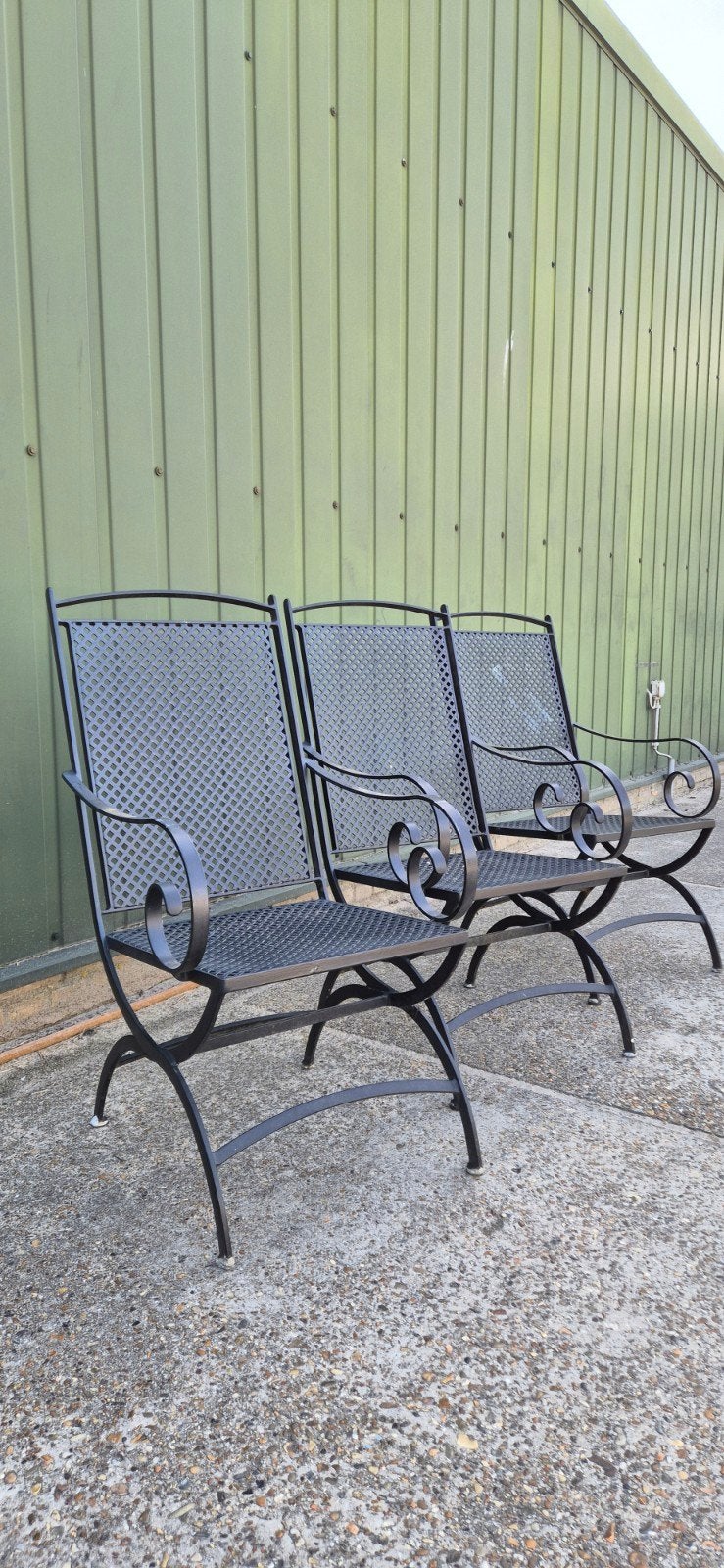 3 st. aluminium tuinstoelen, Tuin en Terras, Ophalen, Aluminium