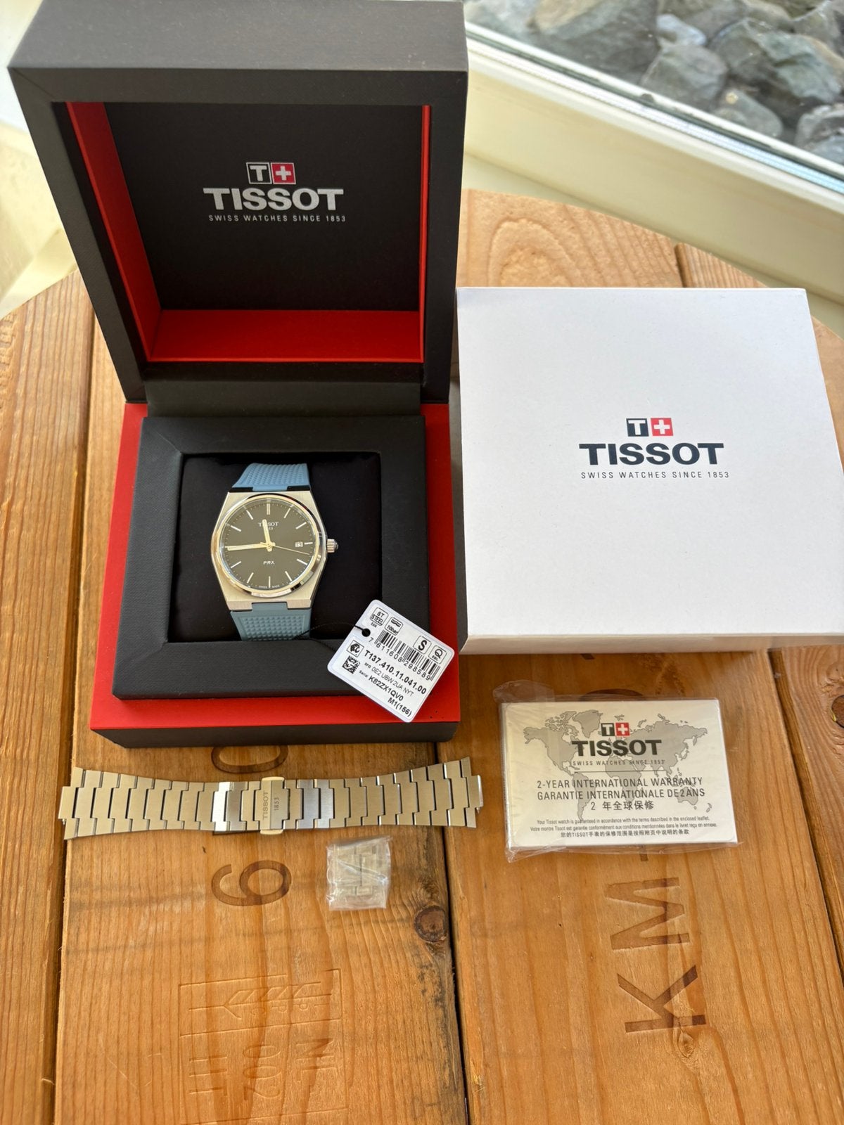 Tissot PRX 40mm + Bandje & Schakel! (T137.410.11.041.00), Overige merken, Staal, N, Staal
