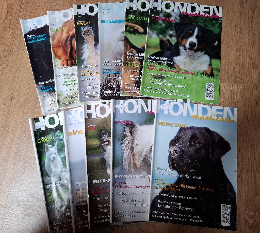 Hondenmanieren (Jaargang 2014 - Complete serie nr. 1 t/m 12), Ophalen of Verzenden, Gelezen, Wetenschap en Natuur