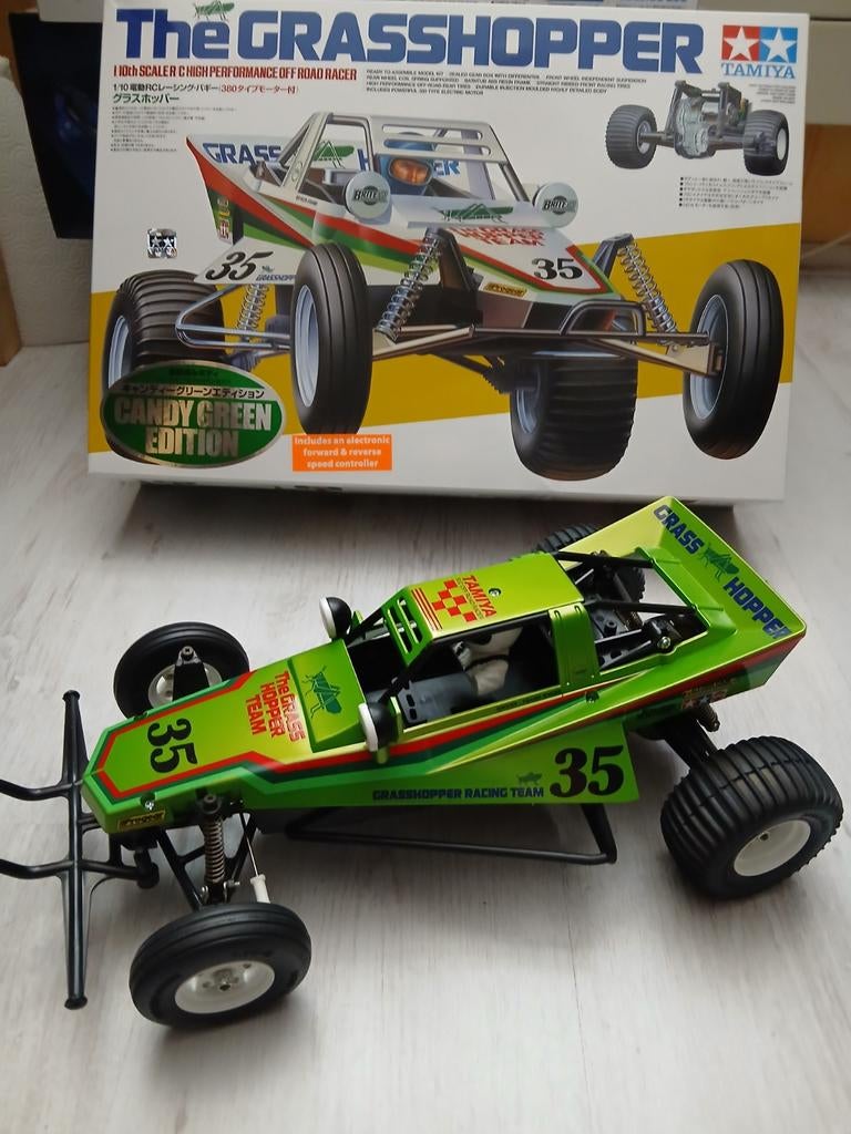 Tamiya 47348 De Grasshopper green Te Koop, Elektro, Auto offroad, Nieuw, Ophalen of Verzenden