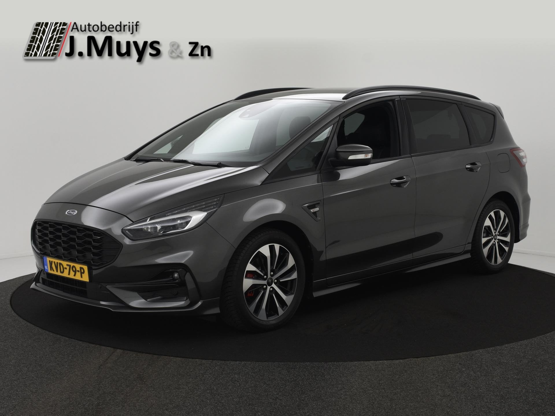 Ford S-Max 2.5i HEV 190pk 7P ST-Line MEMORYSTOEL|WINTERPACK|, Stof, Gebruikt, Euro 6, 7 stoelen
