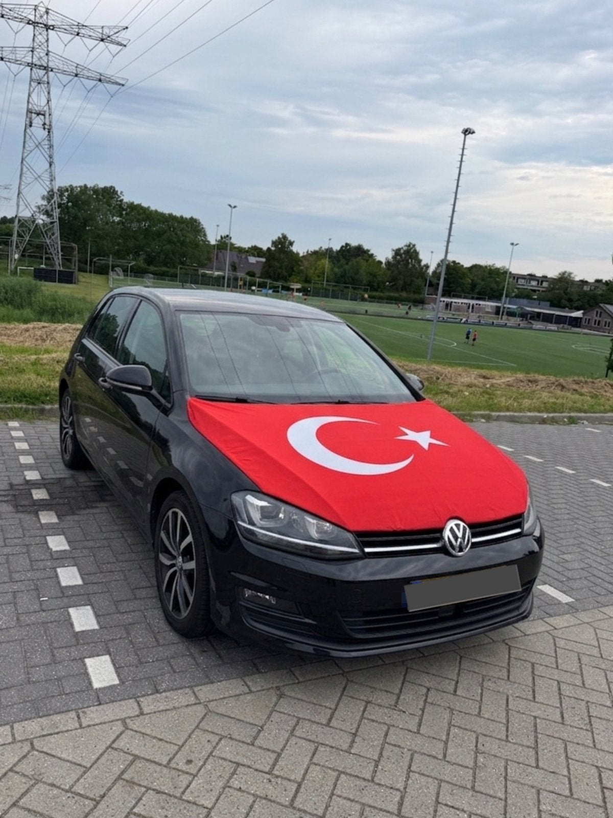 Motorkap vlag Turkije - GLOEDNIEUW, Ophalen of Verzenden, Nieuw