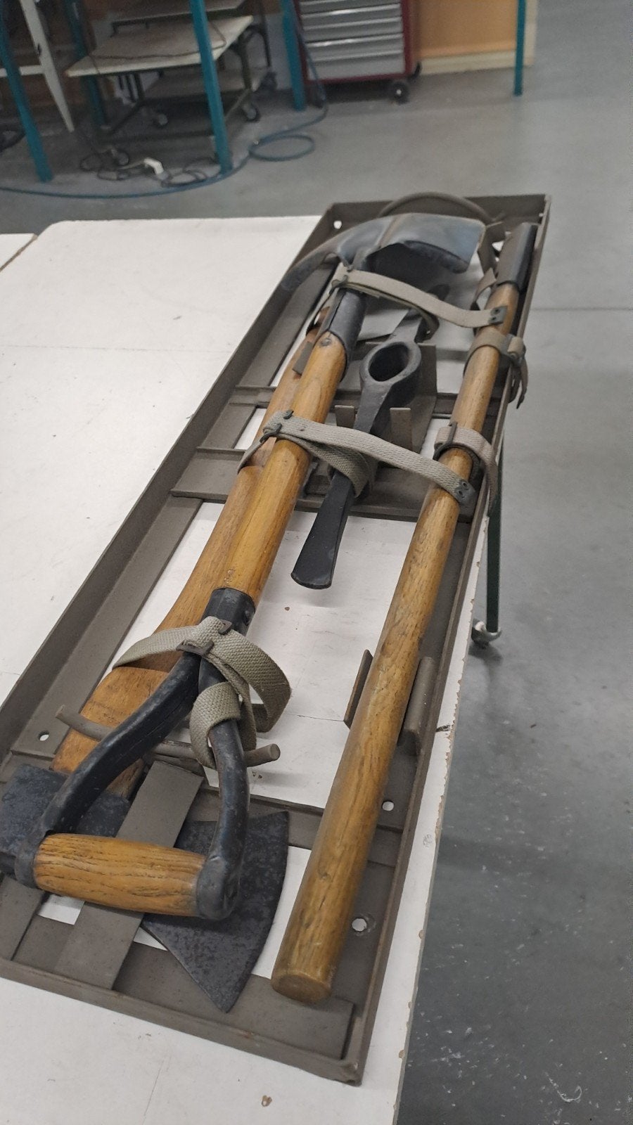 Leger schep, hakbijl, pukhawel set - Militair gereedschap, Ophalen of Verzenden, Gebruikt, Overige typen