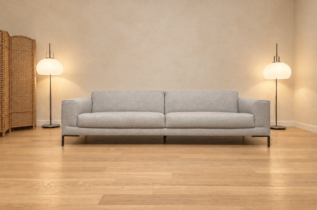 TER STOFFERING Design on Stock Aikon 4-Zits/Hocker, 250 tot 300 cm, 75 tot 100 cm, Rechte bank, Stof