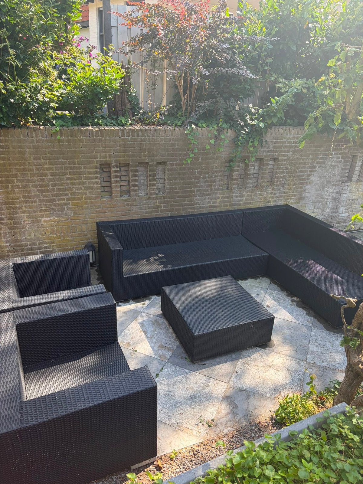 Loungeset zonder kussens, Ophalen, Kunststof, Gebruikt, Meer dan 8 zitplaatsen