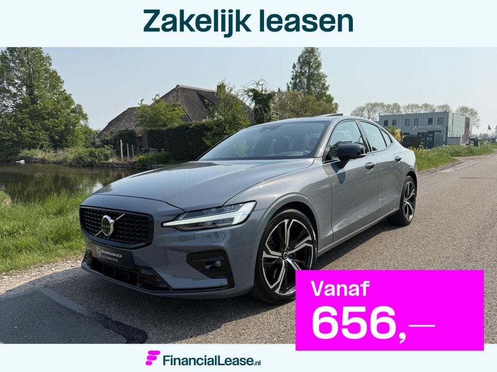Volvo S60 2.0 B5 AWD Ultimate Dark / Pano / Harman / BLIS, Zwart, 4 cilinders, 1969 cc, S60
