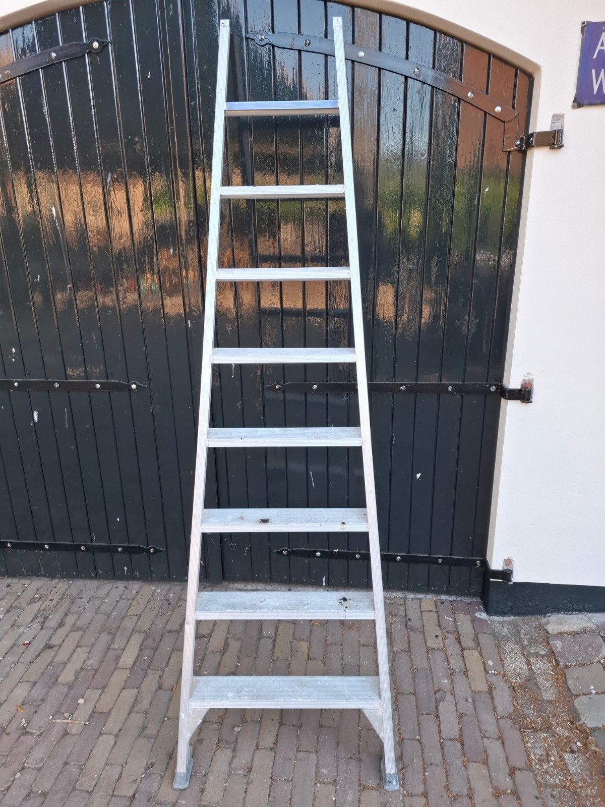 stevige ladder 240cm, Doe-het-zelf en Verbouw, Ladders en Trappen, Ophalen
