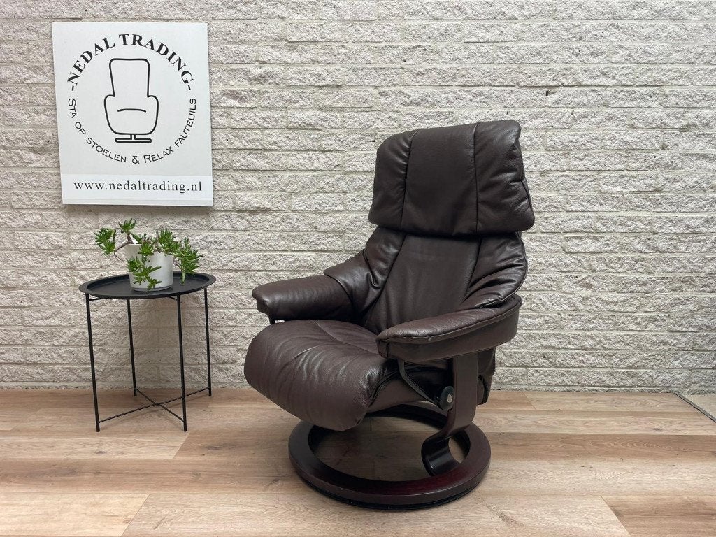 Luxe Stressless relax fauteuil, relax stoel, Ophalen, N, N, Leer