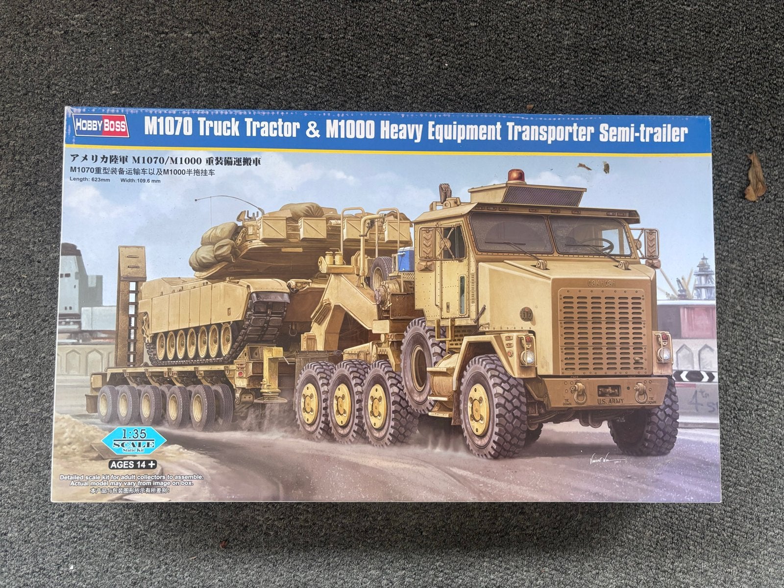 HobbyBoss M1070 Truck Tractor & M1000 Semi-trailer, Overige merken, 1:32 tot 1:50, Nieuw, Ophalen of Verzenden