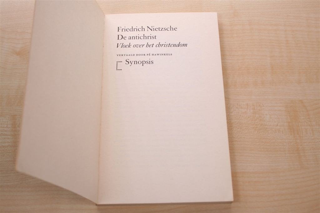 Nietzsche — De antichrist — Vloek over het christendom, Ophalen of Verzenden, Gelezen