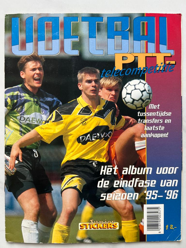 Panini Voetbal PTT Telecompetitie Album '95-'96 compleet, Ophalen of Verzenden, Gebruikt, Stickers en Plaatjes