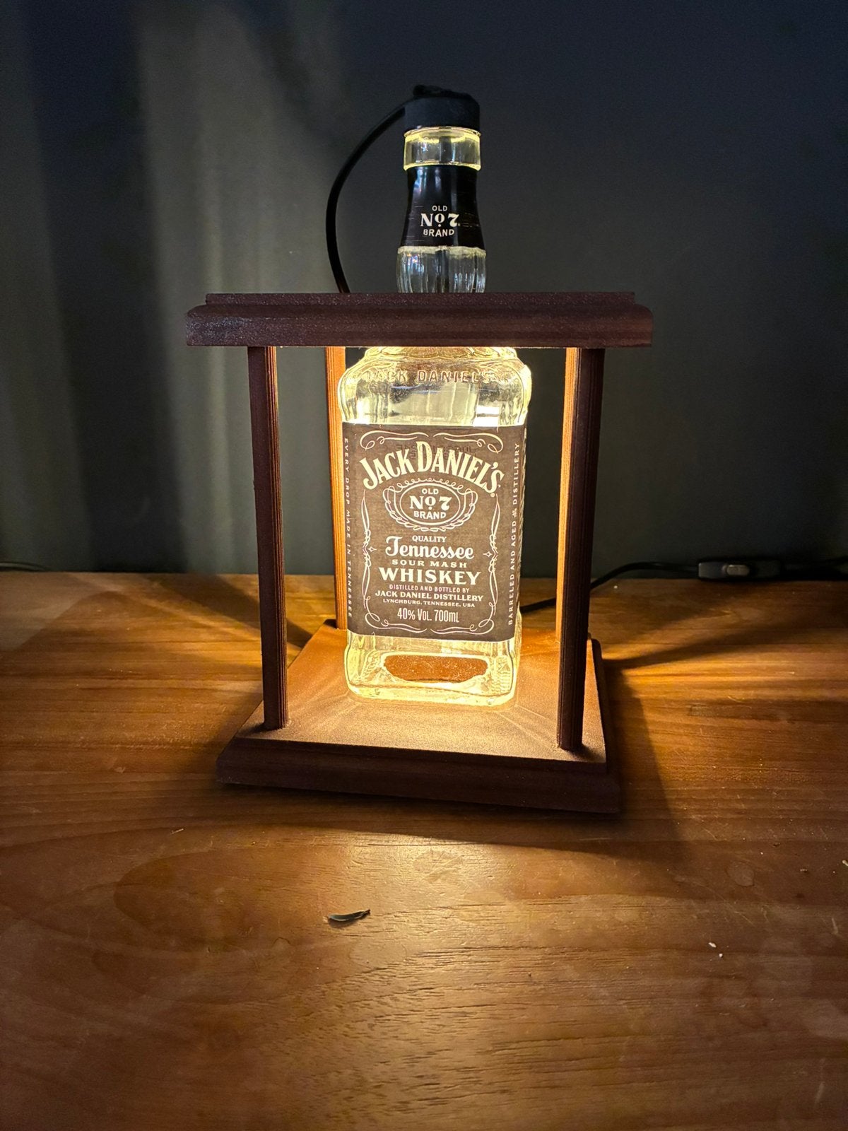 Jack Daniel’s tafellamp lantaarn roestlook, Ophalen of Verzenden, Zo goed als nieuw