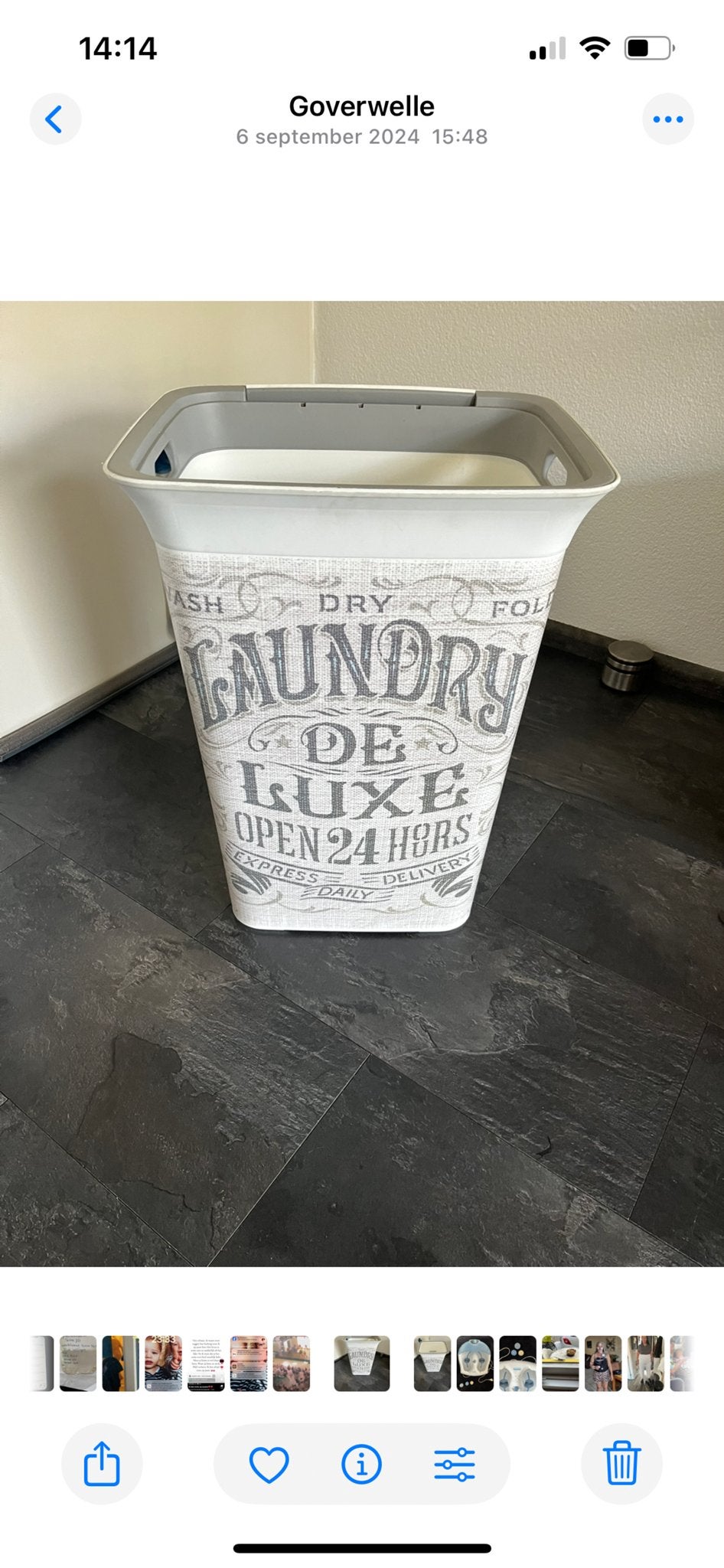 Wasmand 'Laundry de Luxe' - Stijlvol en Praktisch, Ophalen, Gebruikt