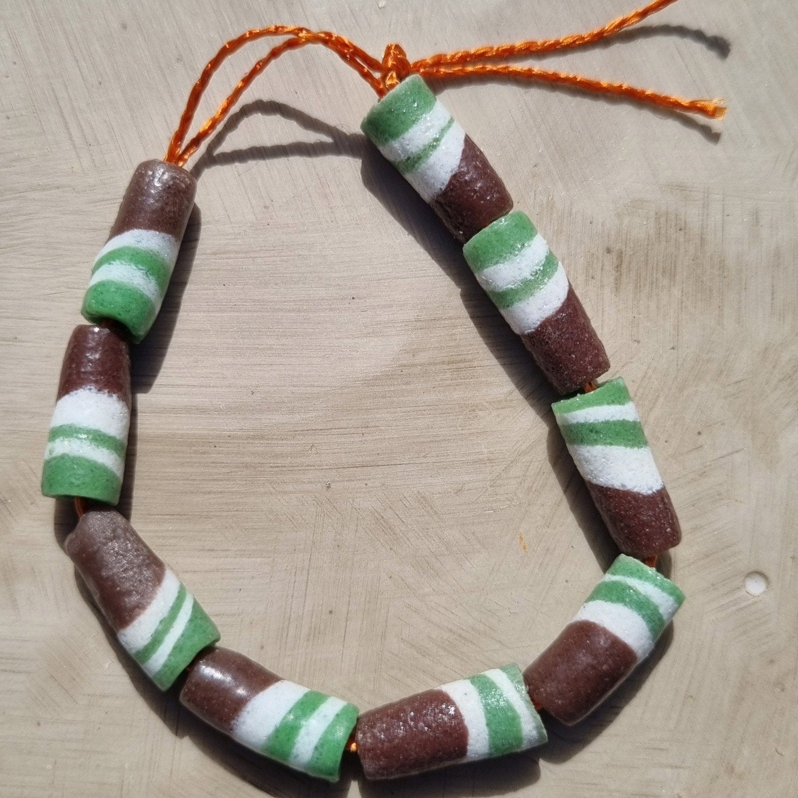Afrikaanse glaskralen tradebeads Afrika handgemaakt Ghana, Verzenden, Nieuw