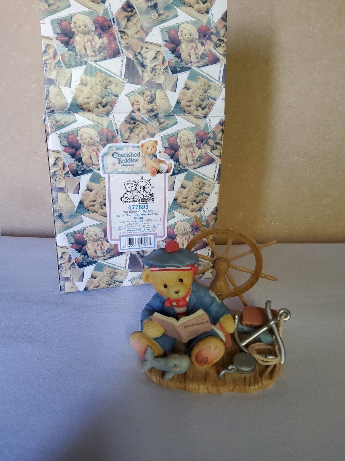 Cherished teddie Glenn, Verzamelen, Beren en Cherished Teddies, Ophalen of Verzenden, Zo goed als nieuw, Beeldje, Cherished Teddies
