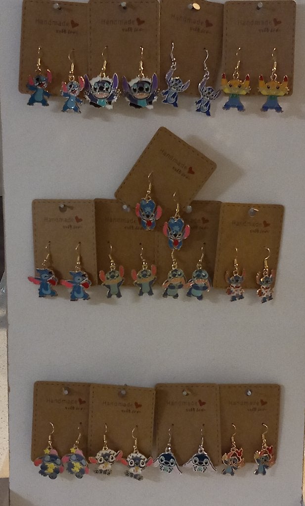 Stitch oorbellen, Ophalen of Verzenden, Nieuw, Overige kleuren, Oorbellen