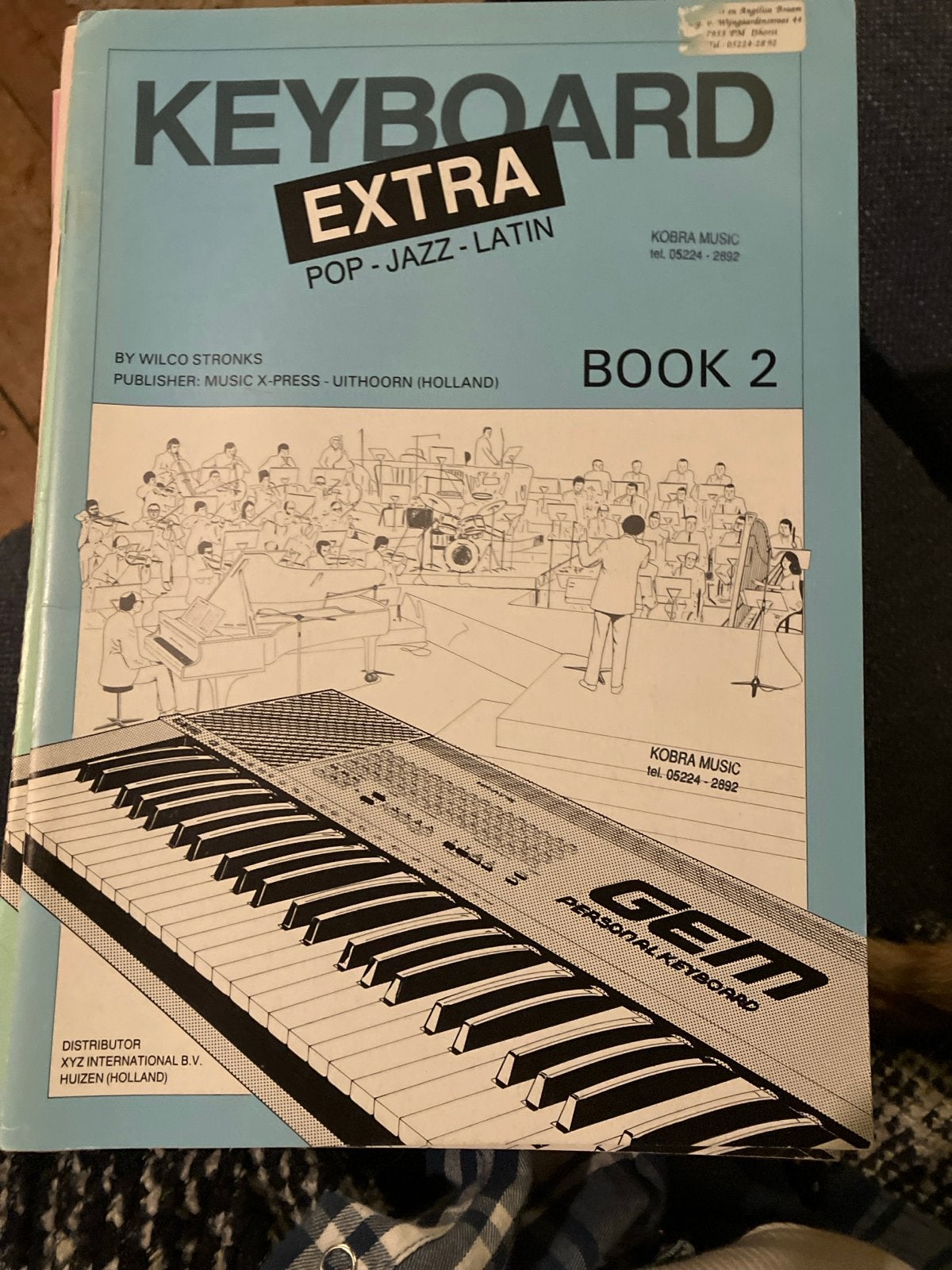 Keyboard Extra Boek 2 - Pop, Jazz, Latin (Wilco Stronks), Les of Cursus, Ophalen of Verzenden, Zo goed als nieuw, Keyboard