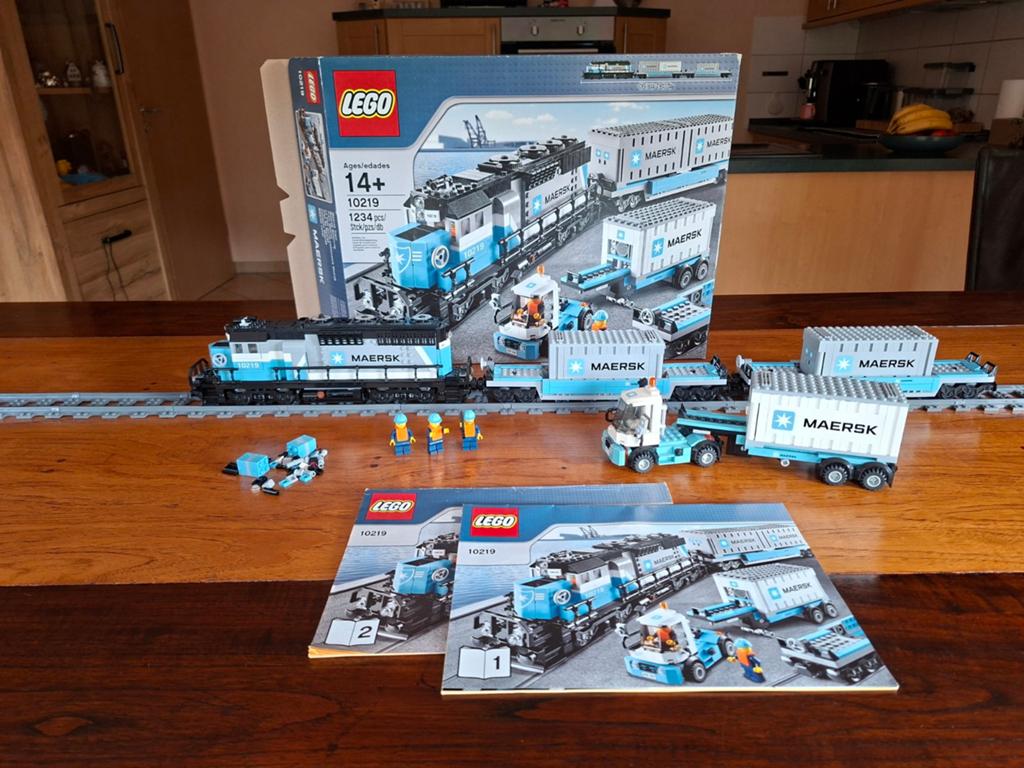 LEGO TREIN 10219 MAERSK COMPLEET, Ophalen of Verzenden, Zo goed als nieuw, Lego