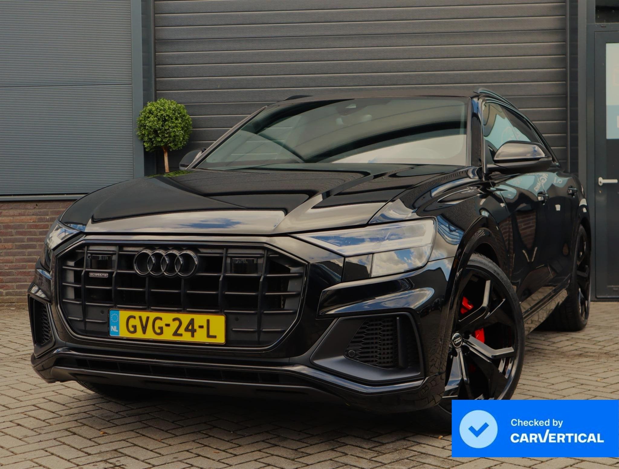 Audi Q8 55 TFSI e quattro Pro Line S-Line | RS Schaalstoelen, Auto's, Audi, Automaat, Gebruikt, Q8, Zwart