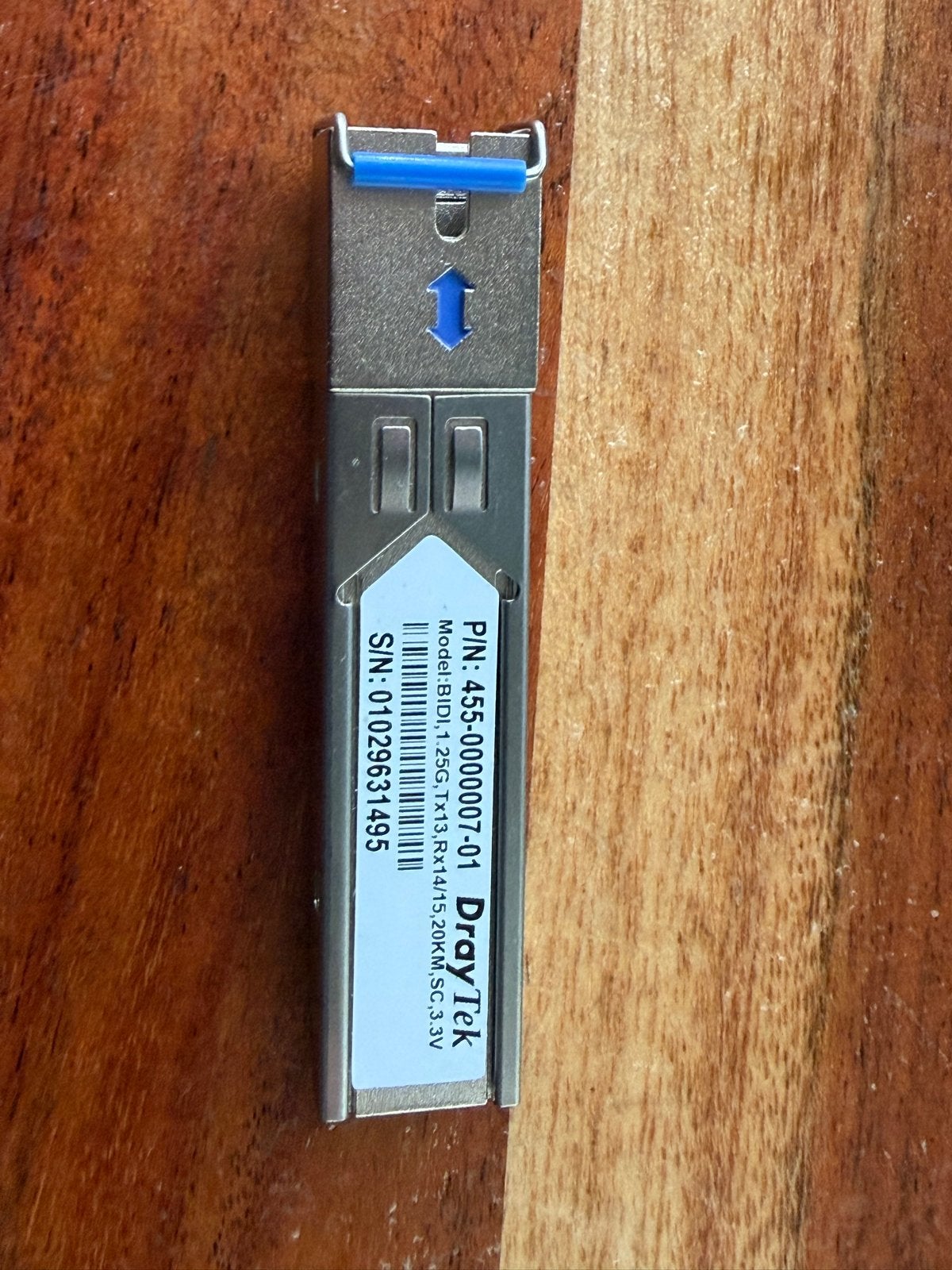 DrayTek BIDI SFP 1.25Gb/s 20KM SC 3.3V, Ophalen, Nieuw
