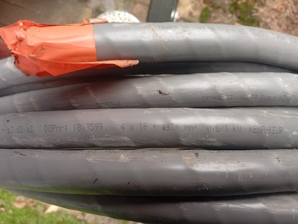 Stroomkabel grondkabel, Ophalen, Nieuw, Kabel of Snoer