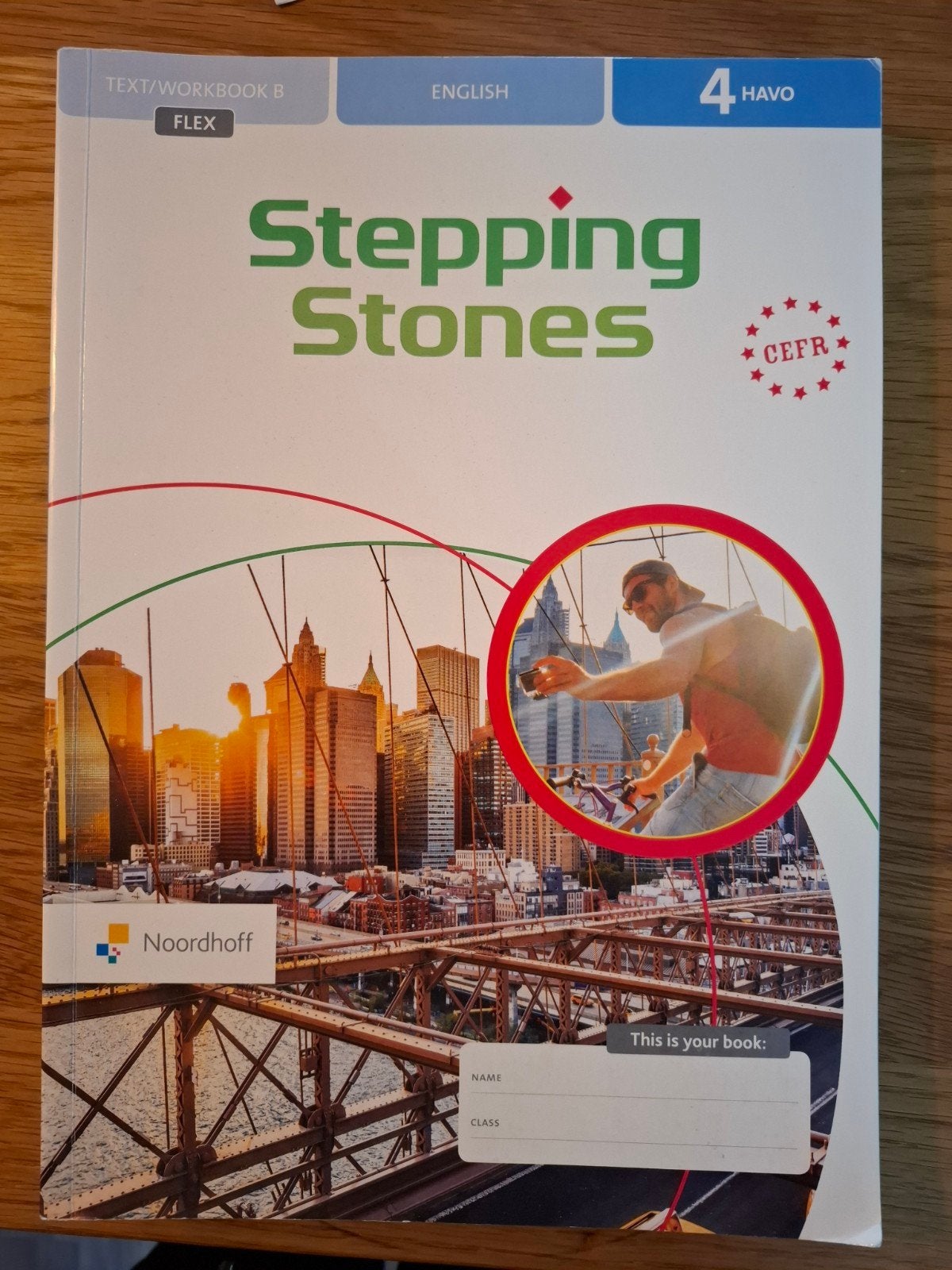 Stepping Stones text/workbook deel B 4 havo (niet gebruikt), Boeken, Ophalen of Verzenden, Zo goed als nieuw, HAVO, Engels