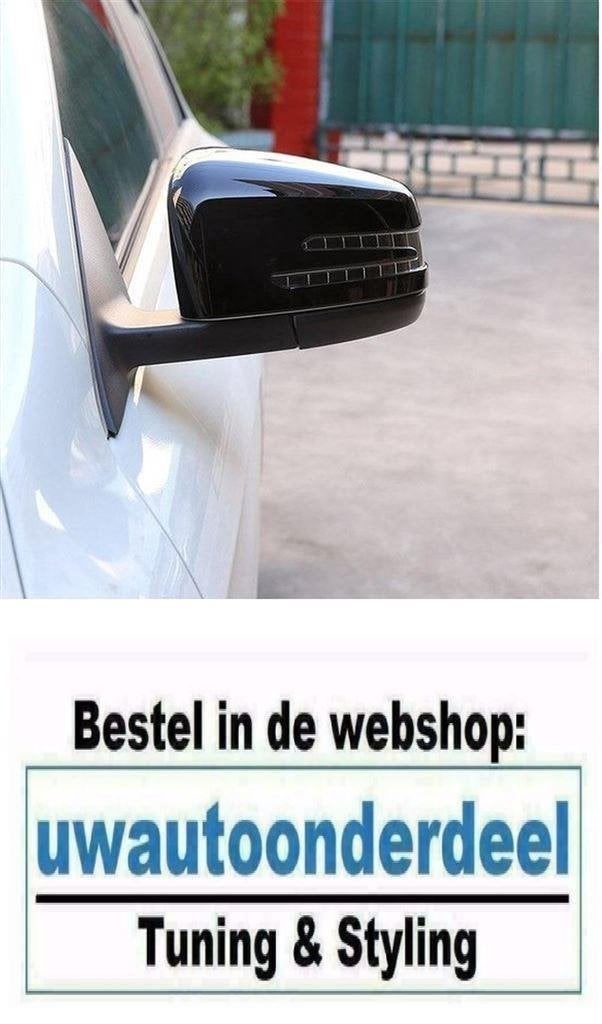 Spiegel Glans Zwart Spiegelkappen Voor MB GLA klasse X156, Verzenden