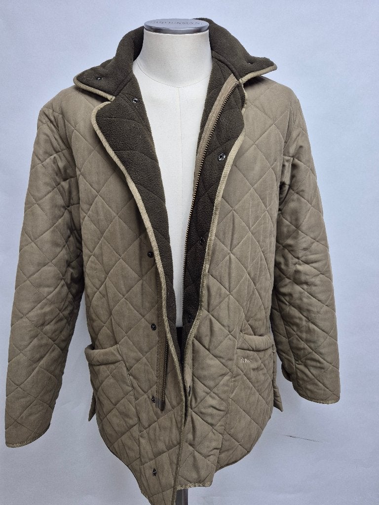 Barbour 'Microfibre Polarquilt' winterjas fleece, Medium, Maat 48/50 (M), Ophalen of Verzenden, Zo goed als nieuw, Overige kleuren
