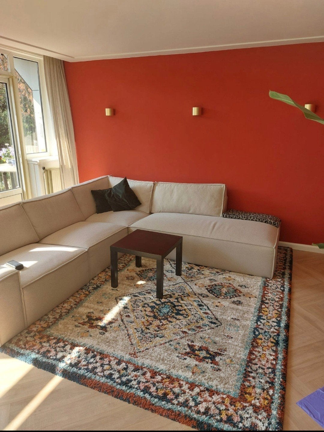 Hoogpolig gekleurd vloerkleed Benuta
