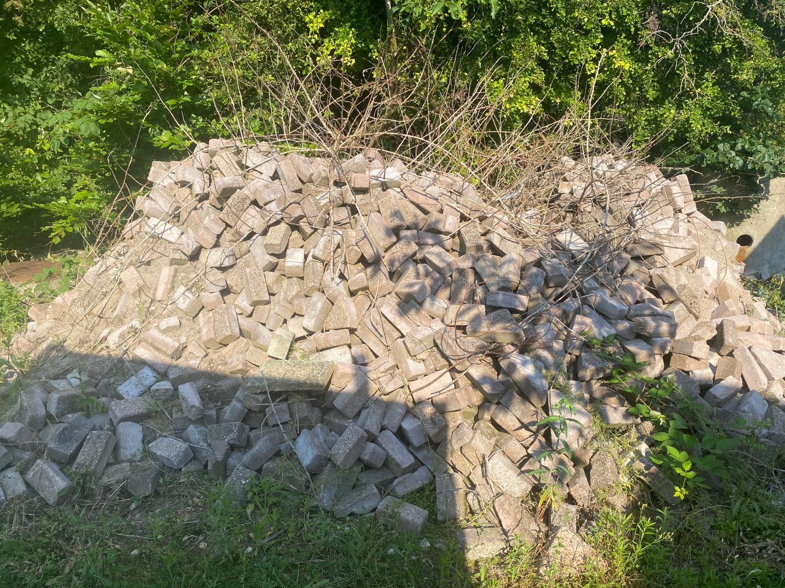 Straatklinkers gratis af te halen, Tuin en Terras, Ophalen, Gebruikt