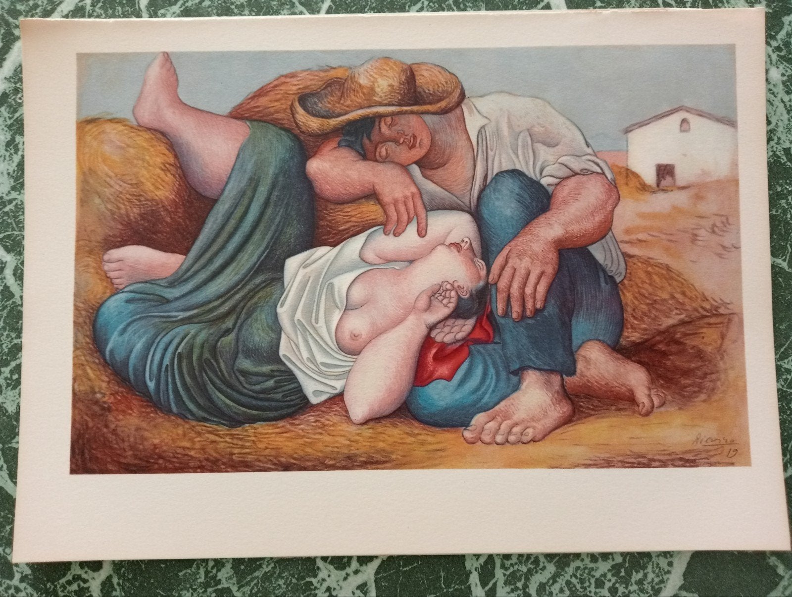 Pablo Picasso prent naakt erotiek, Verzamelen, Foto's en Prenten, Ophalen of Verzenden, 1960 tot 1980, Gebruikt, Overige onderwerpen