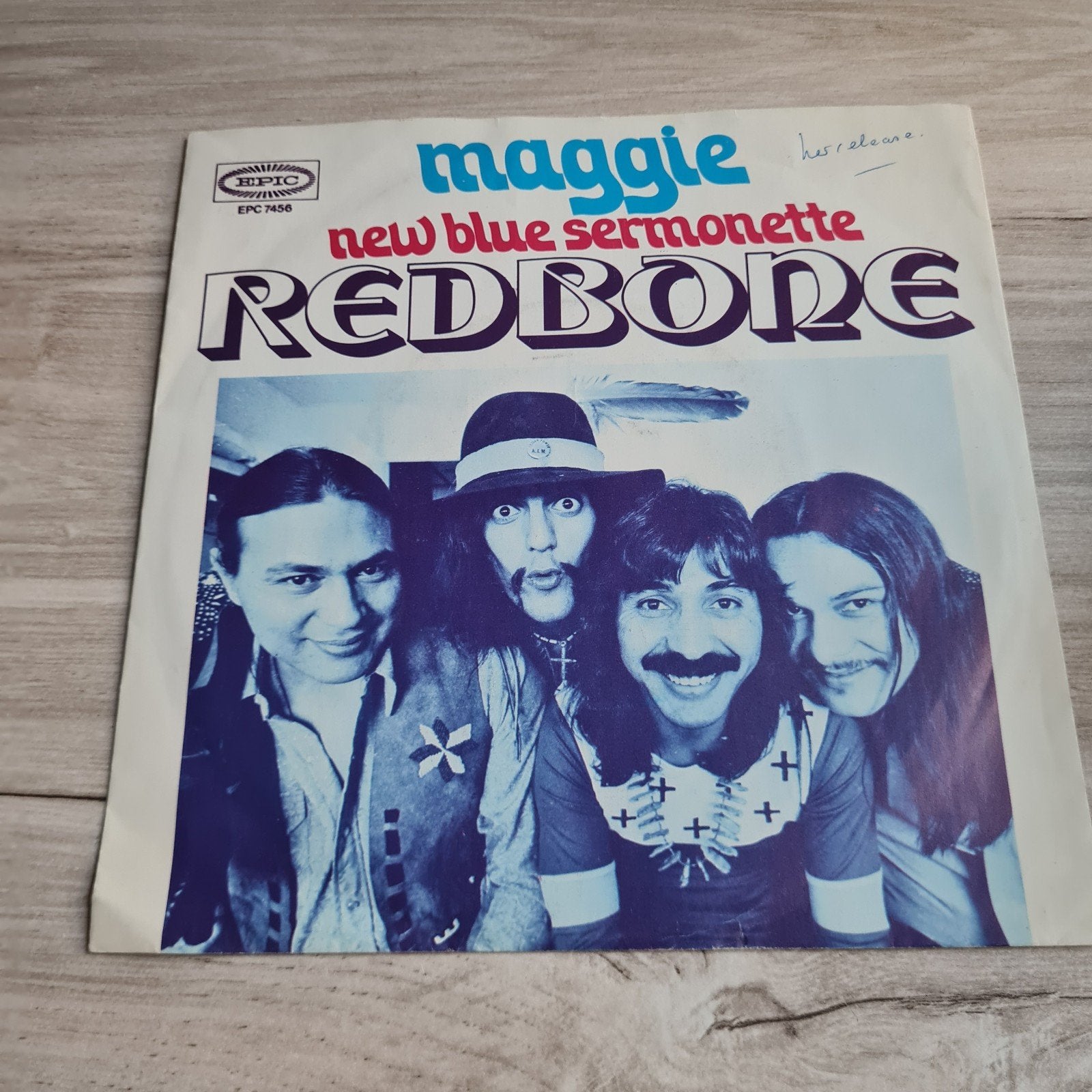 Redbone - Maggie / New Blue Sermonette (7 inch vinyl), Gebruikt, Fotohoes, 7 inch, Ophalen of Verzenden