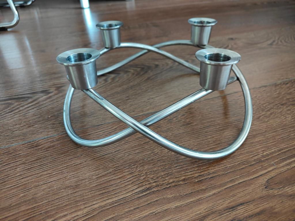 Kandelaar van Georg Jensen, Ophalen of Verzenden, Zo goed als nieuw, Metaal, Grijs