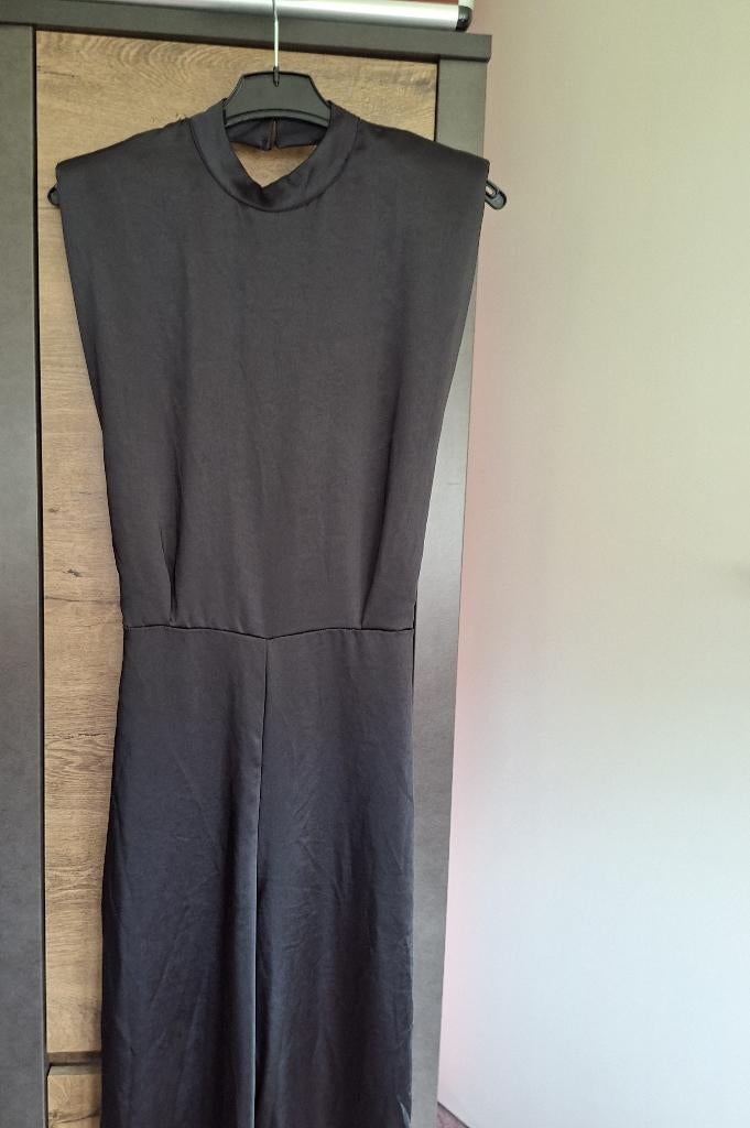 Dames Onesy  - maat S  -  zwart  -  satin stof, Zwart, Ophalen of Verzenden, Onbekend, Maat 36 (S)
