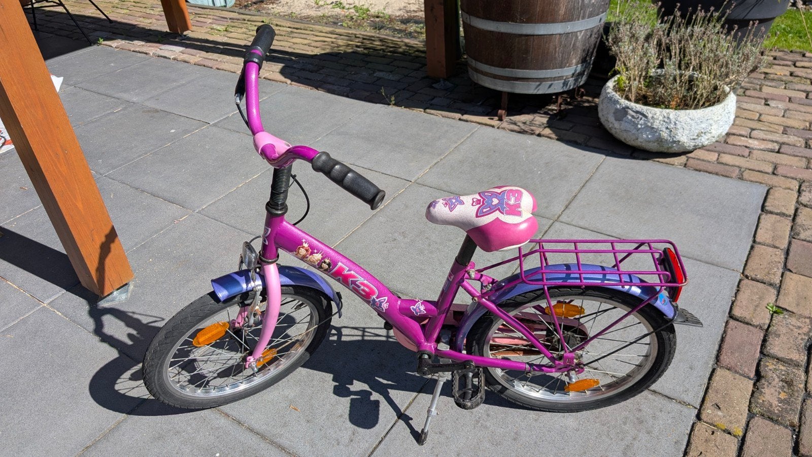 K3 kinderfiets 18 inch, Ophalen, Gebruikt, 18 inch, Handrem