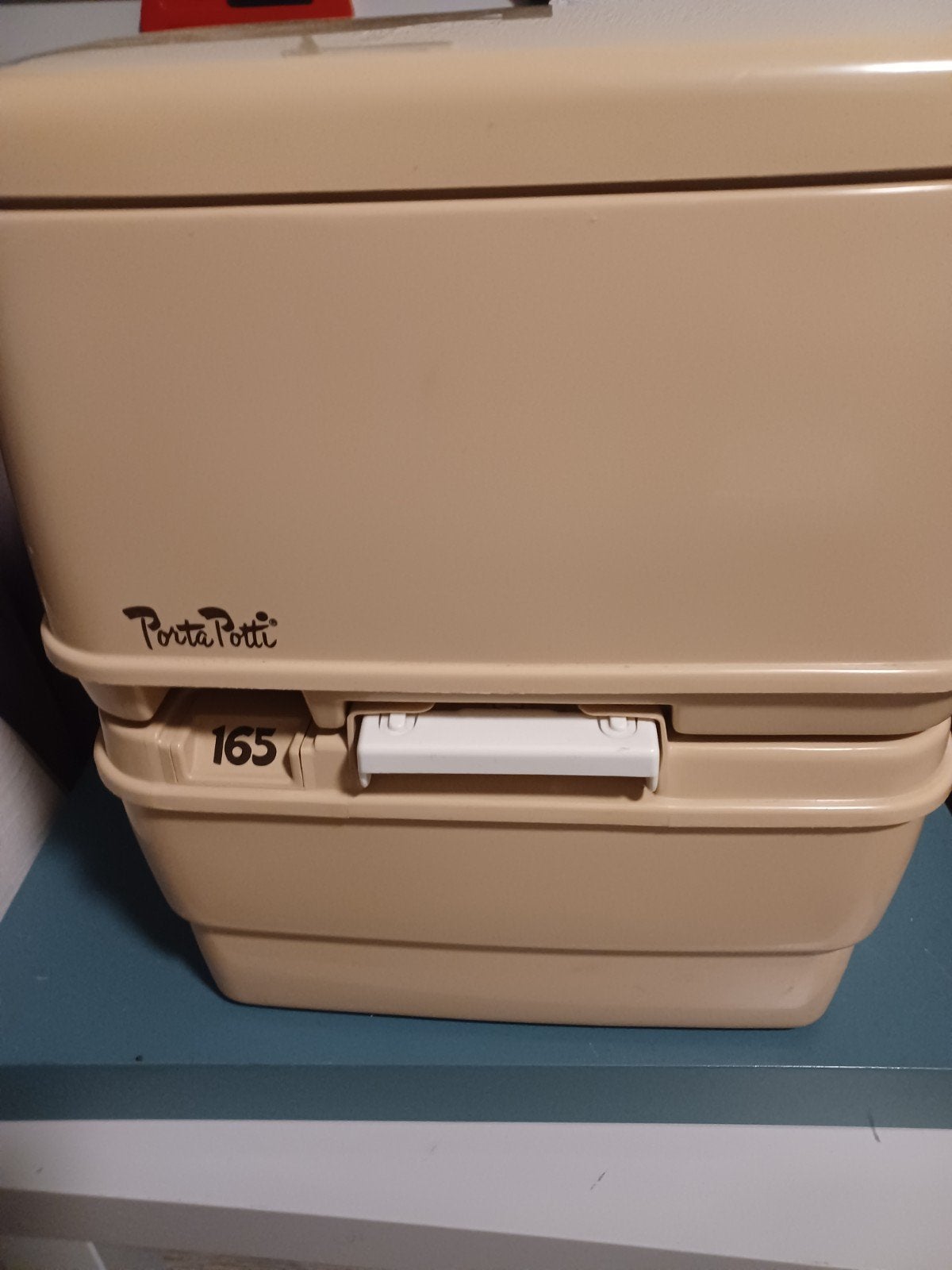 Porta Potti 165 - Draagbaar Toilet voor Camping/Reizen, Caravans en Kamperen, Ophalen of Verzenden, Gebruikt