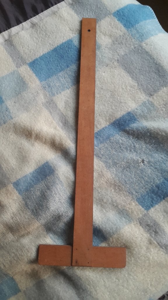 tekenhaak hout, Hobby en Vrije tijd, Ophalen of Verzenden, Gebruikt, Overige typen