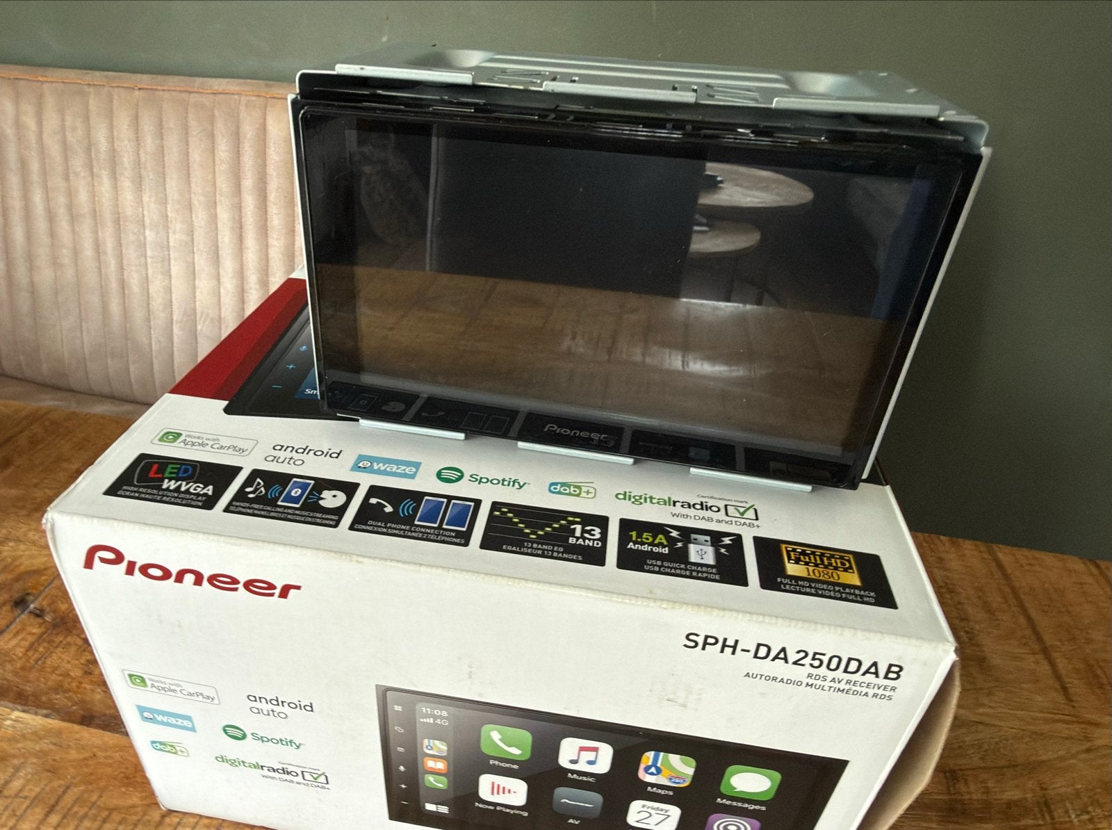 Pioneer SPH-DA250DAB Autoradio met Apple CarPlay/Android, Auto diversen, Autoradio's, Ophalen of Verzenden, Zo goed als nieuw