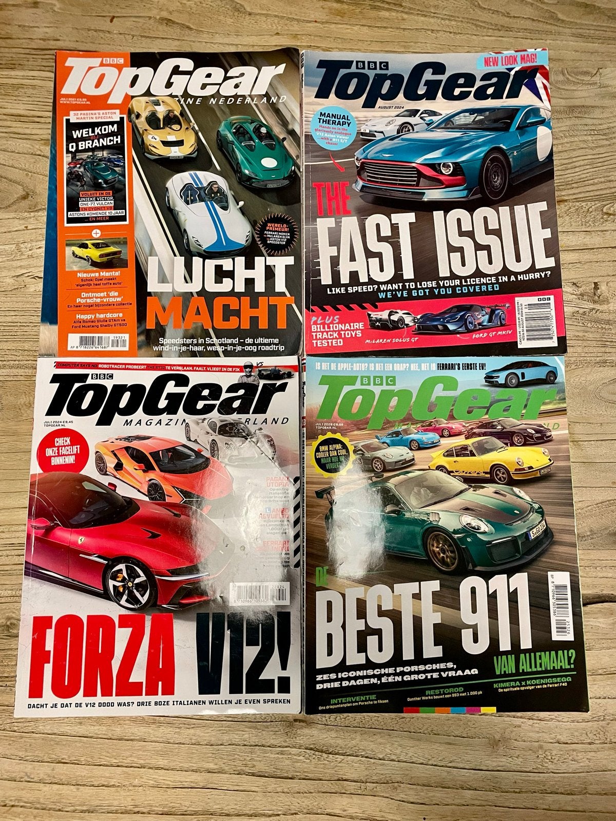 TopGear Magazine Collectie - 4 Nummers, Ophalen of Verzenden, Gelezen