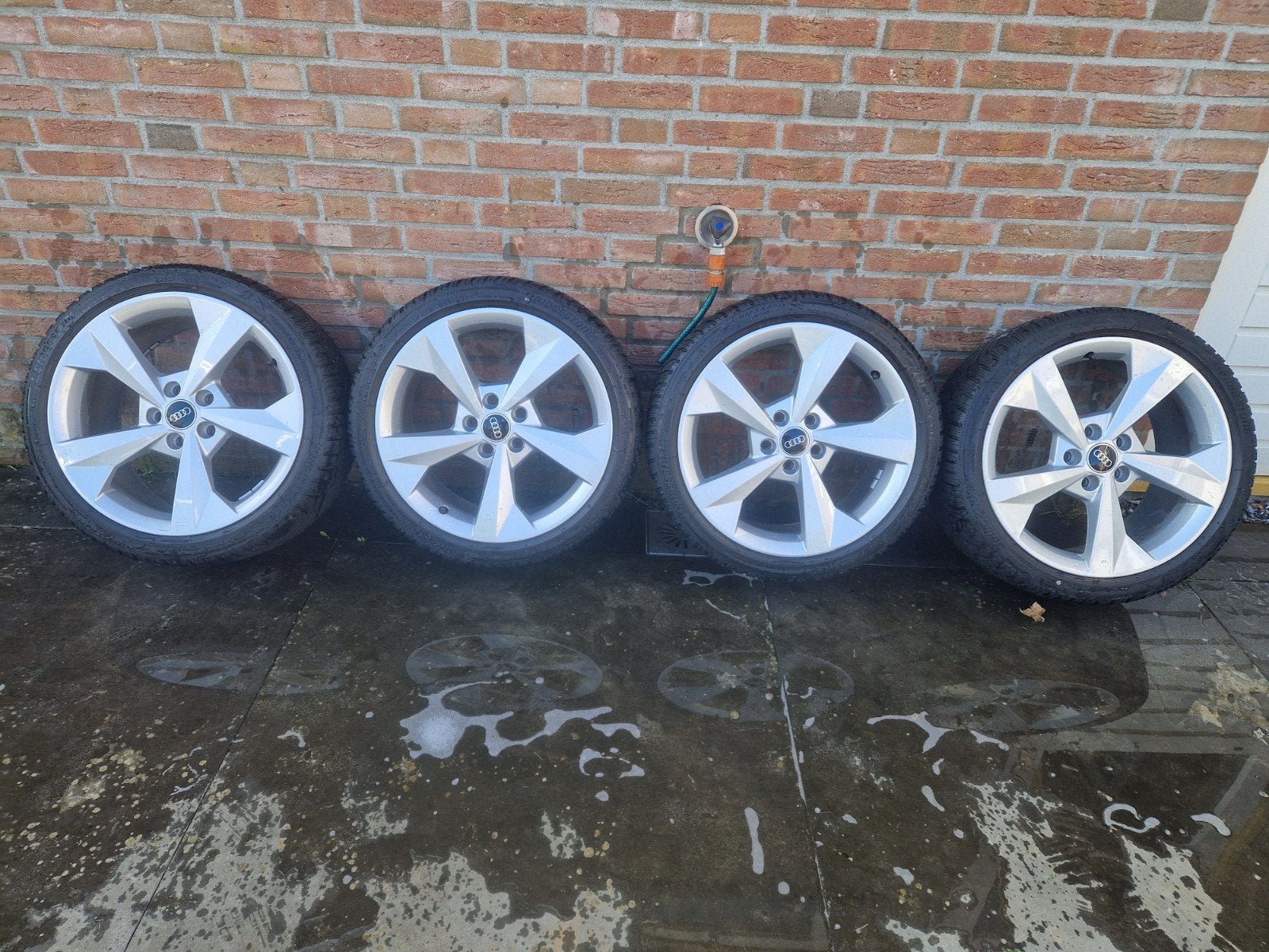 ❄️ 5x112 18 inch audi A3 S3 rotor sline velgen ❄️, Auto-onderdelen, Ophalen, 18 inch, Gebruikt, Banden en Velgen
