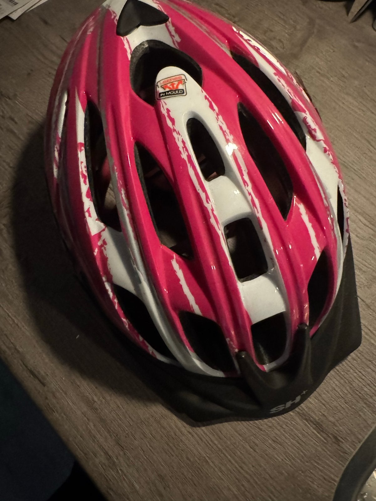 Roze/witte fietshelm SH+ (maat S/M), Ophalen of Verzenden, Zo goed als nieuw, M, Dame