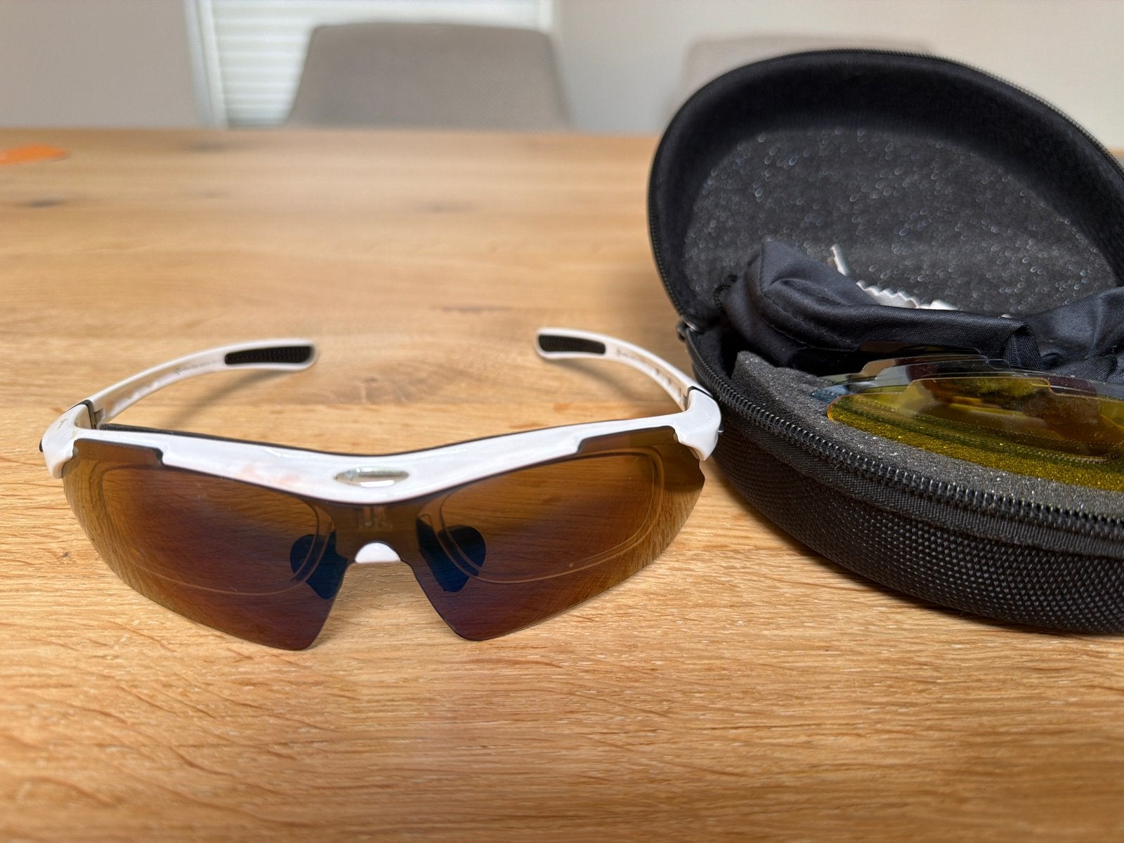 RockBros Sportzonnebril met verwisselbare lenzen en etui, Ophalen of Verzenden, Zo goed als nieuw, Overige typen